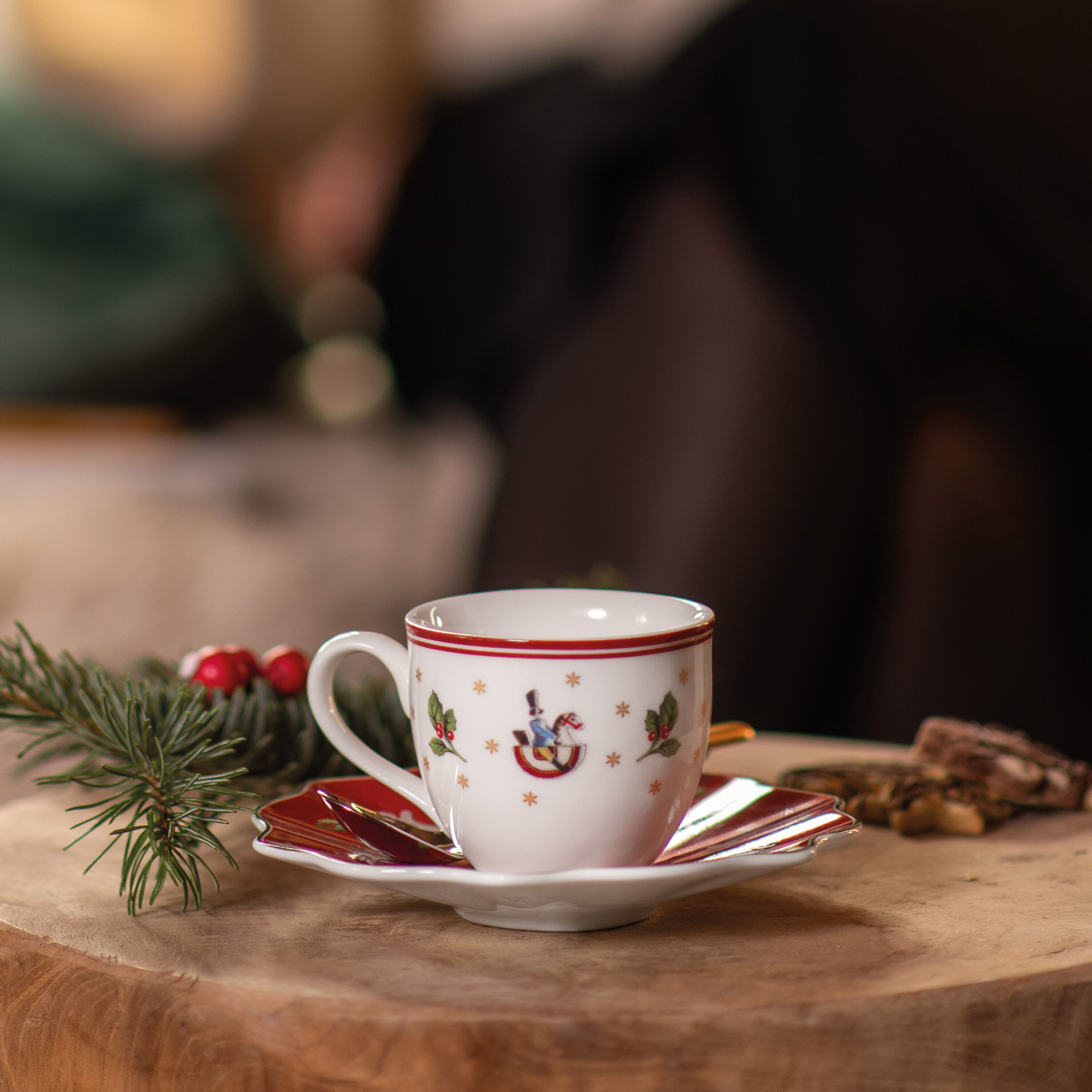 Toy's Delight Espresso cup Red, 2.4 oz, Premium Porcelain
