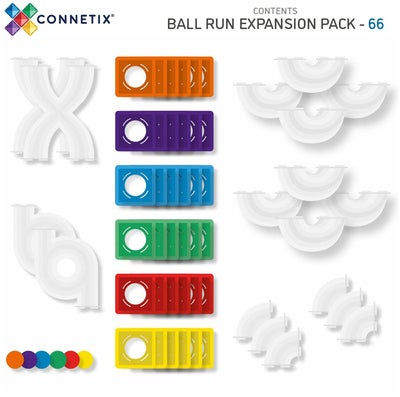 Connetix Magnetiske Byggeklosser Rainbow Utvidelsessett 66 Deler