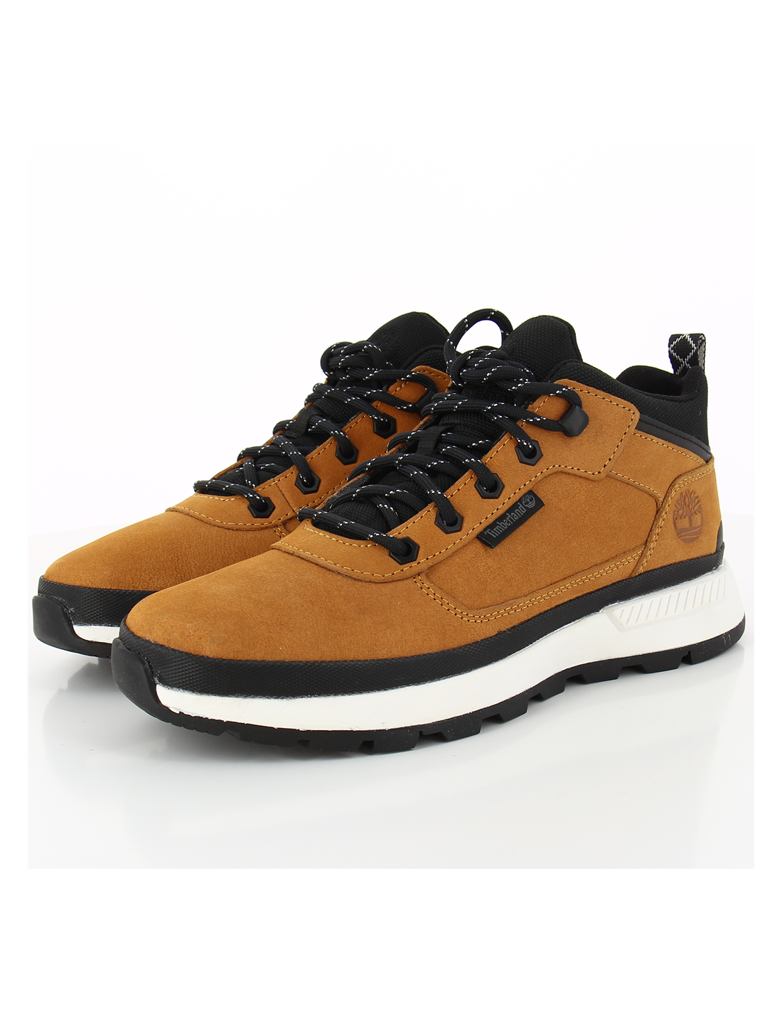 timberland boots homme field trekker low wht nubuck marron
