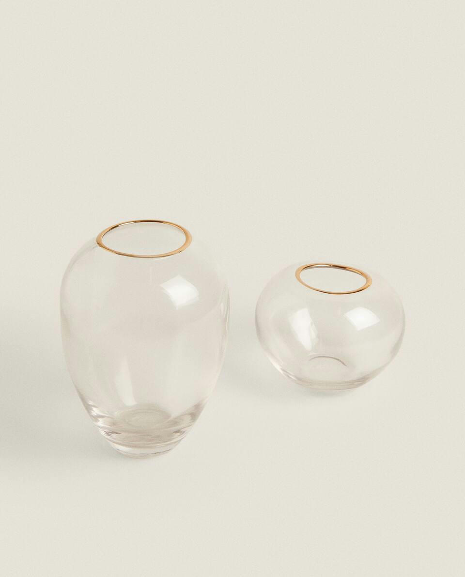 VASO DE VIDRO COM LINHA