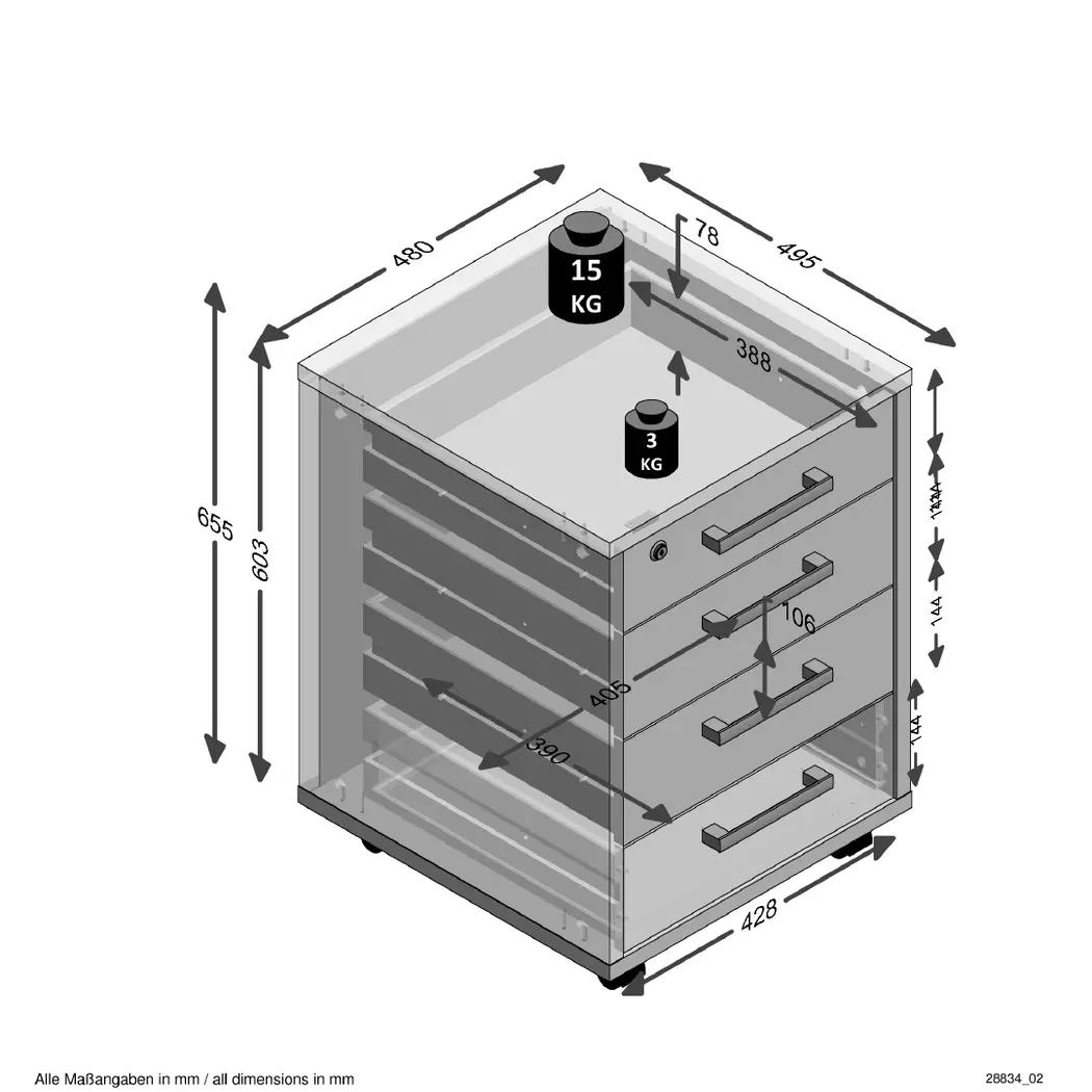Rollcontainer Calvia