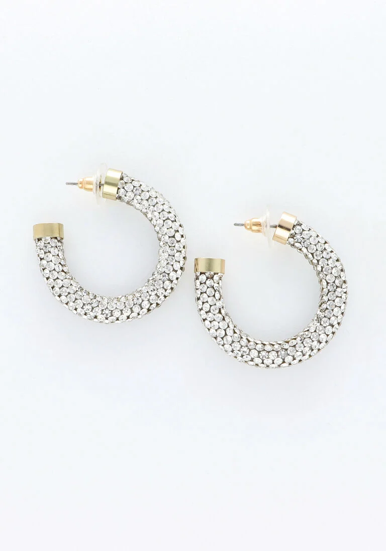 NOTRE-V gouden notre-v oorbellen earring stones strass
