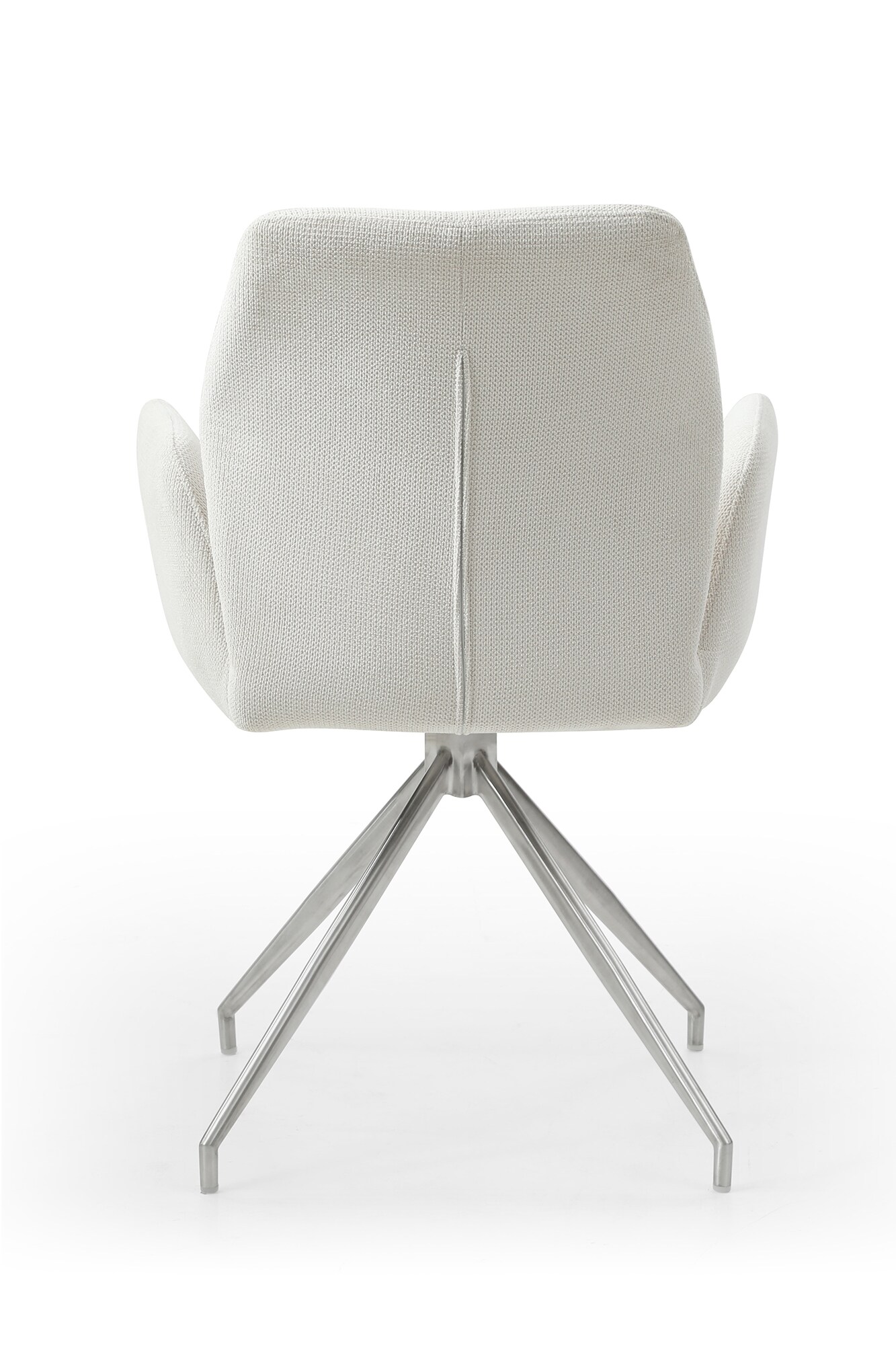 Armlehnstuhl Drehfunktion creme Esszimmerstuhl Polsterstuhl Wohnzimmer Stuhl