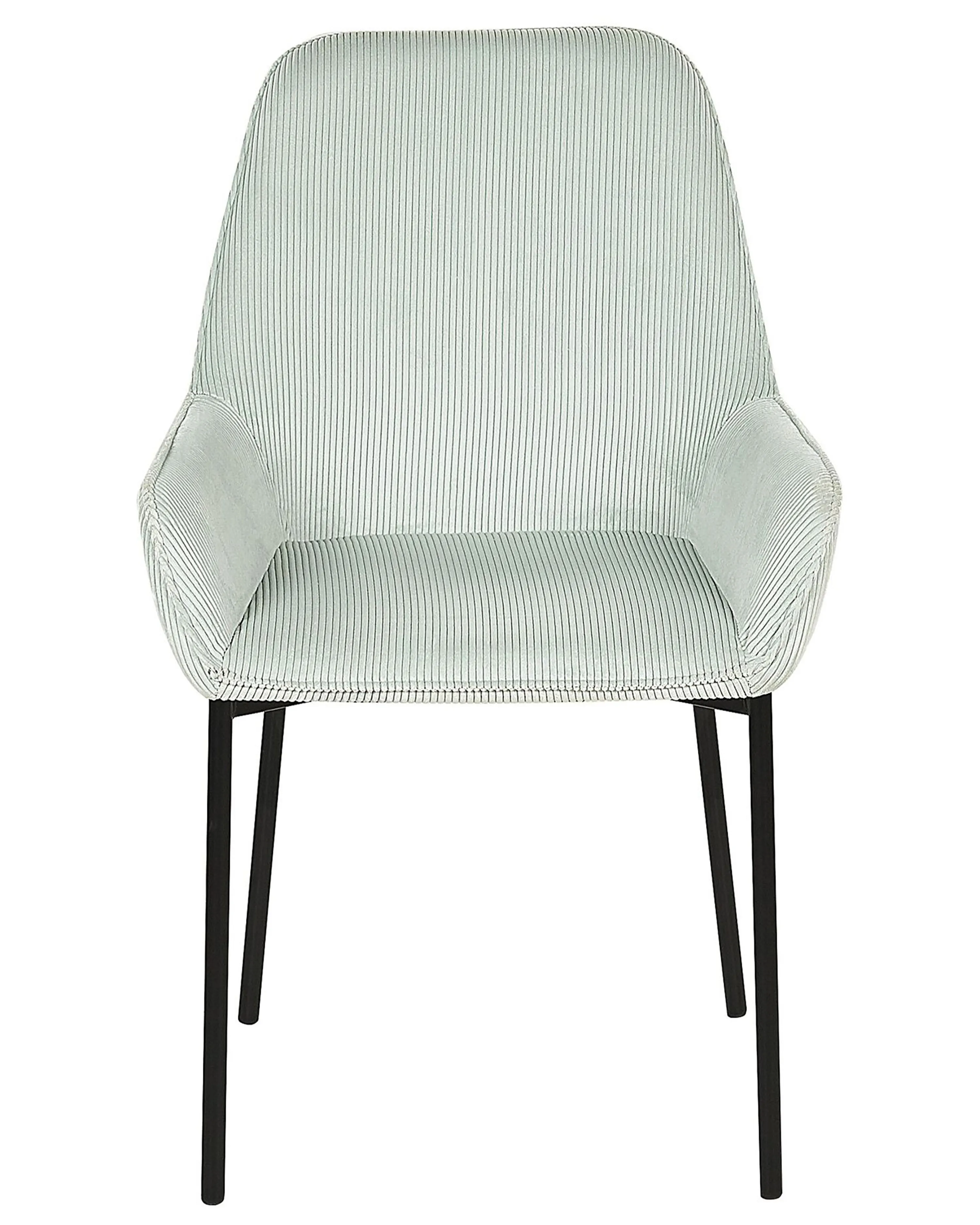 Set van 2 eetkamerstoelen LOVERNA Corduroy Mintgroen