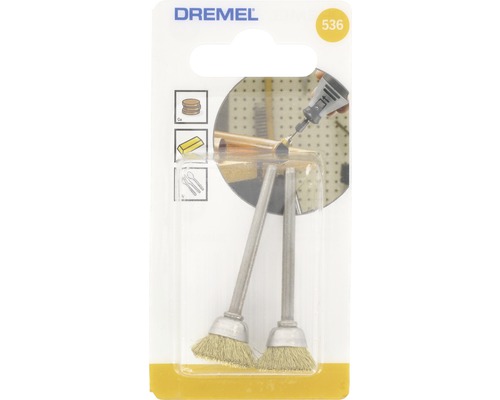 Dremel messingborstel Ø 13,0 mm (536) verpakking van 2