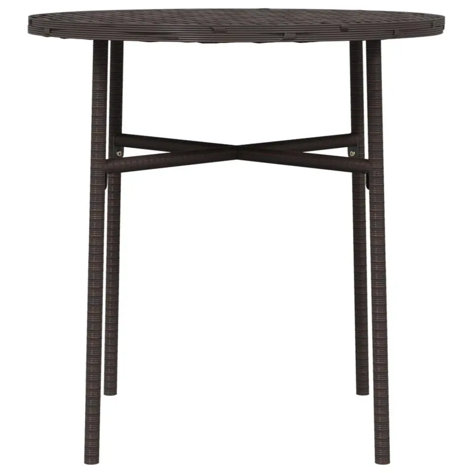 vidaXL - Salontafel - Bruin - Poly rattan