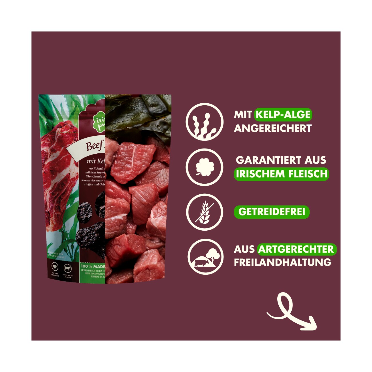 Irish Pure Beef Bites mit Kelp-Alge