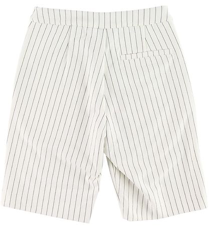 Grønt Shorts - Henna Bermuda - Hvid m. Striber