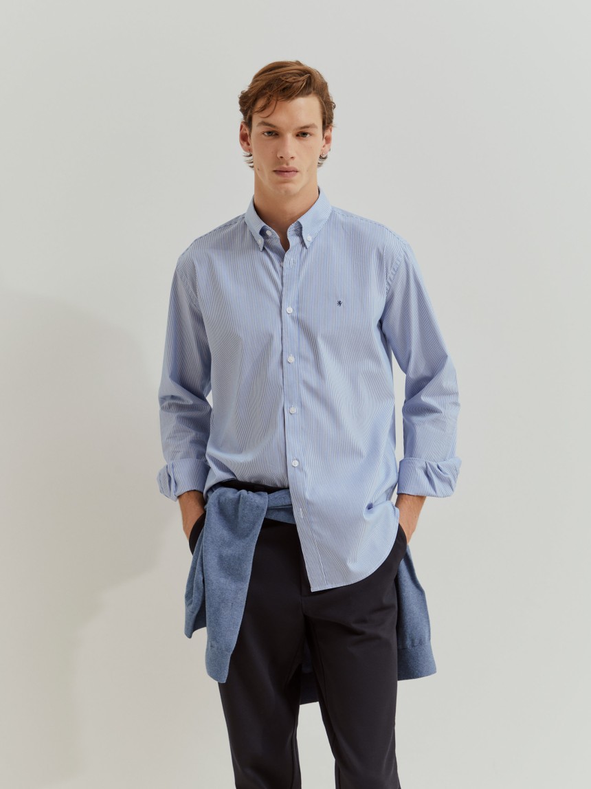 Camisa regular fit de algodão