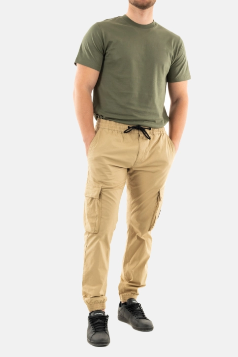 Pantalons calvin klein jeans skinny washed cargo pf2 travertine