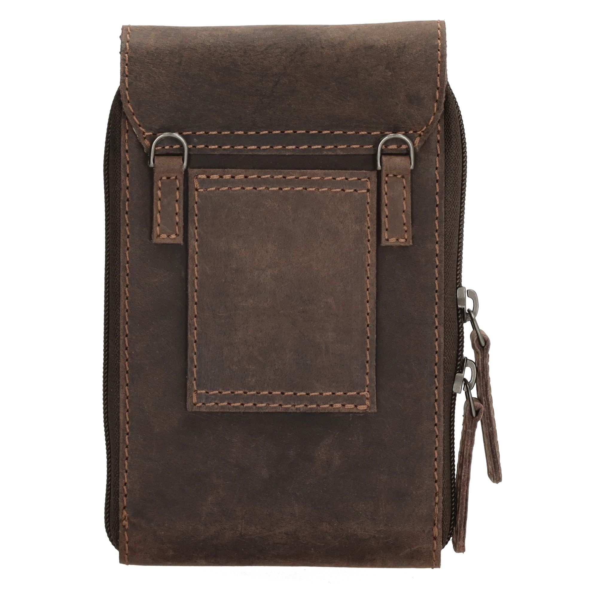 Hide & Stitches Idaho Telefoontasje Donkerbruin