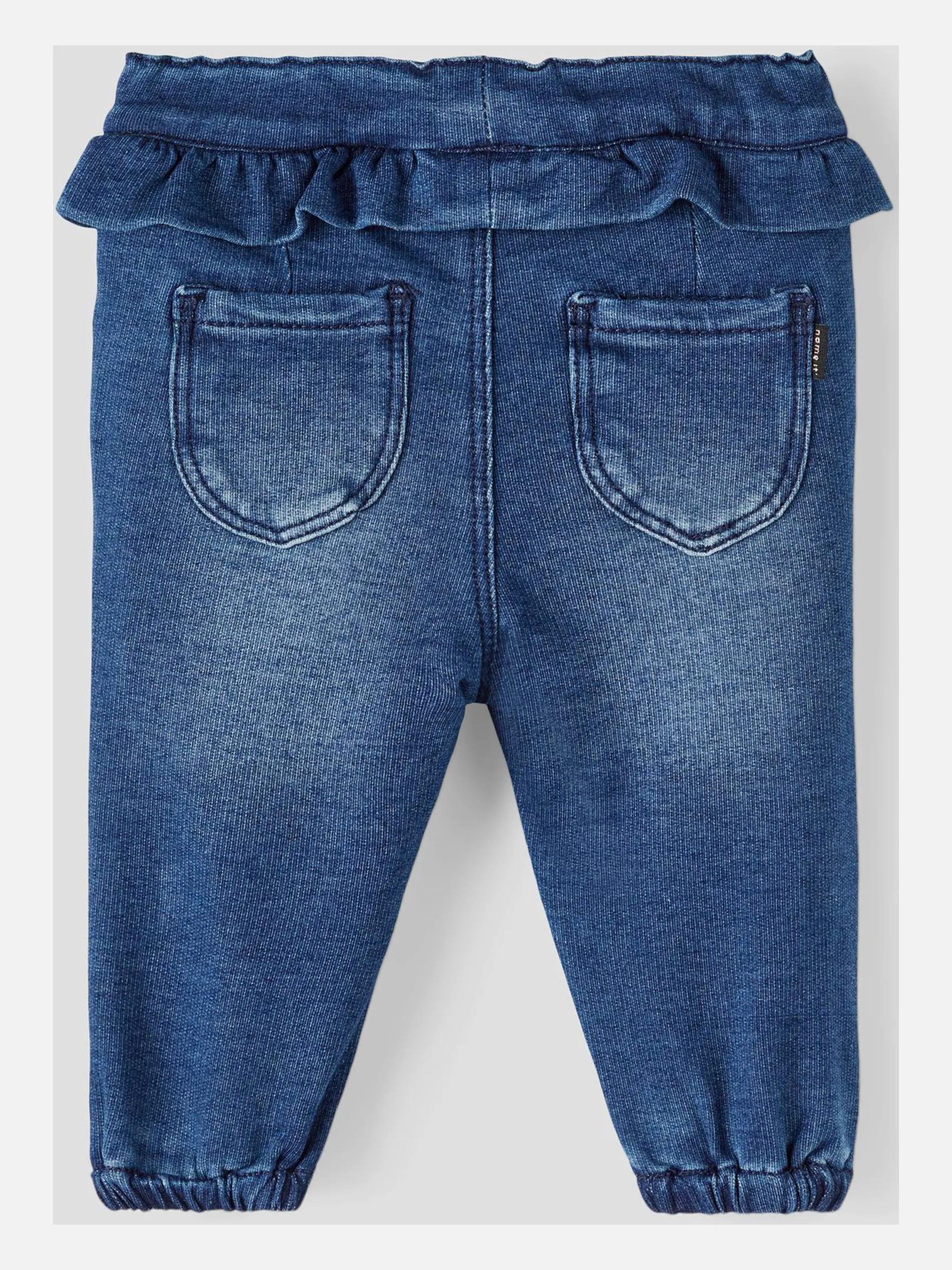 Baby Leggings in Jeansoptik mit Rüschenbesatz