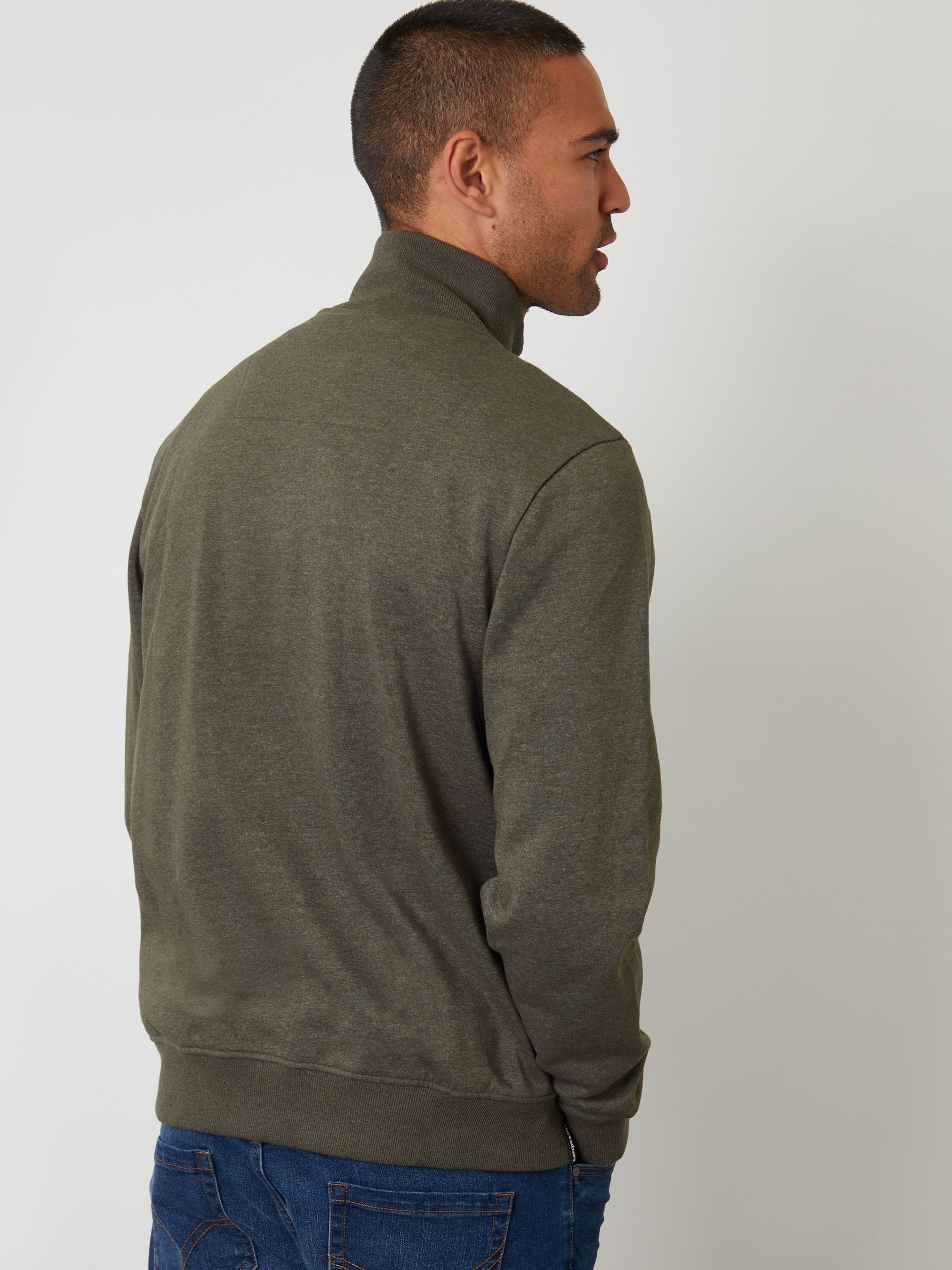 Threadbare Quarter Zip Sweatshirt