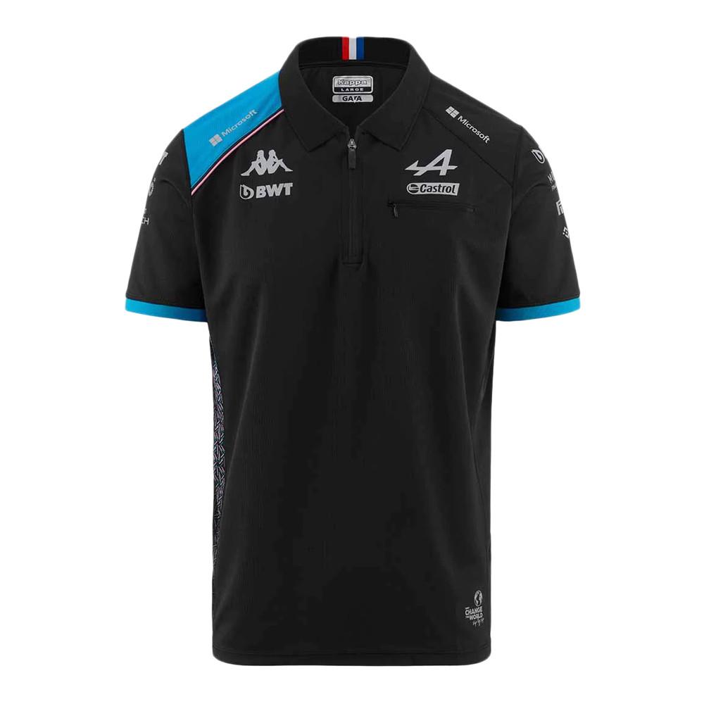 Kappa Polo Noir/Bleu Homme Kappa Abam Alpine F1