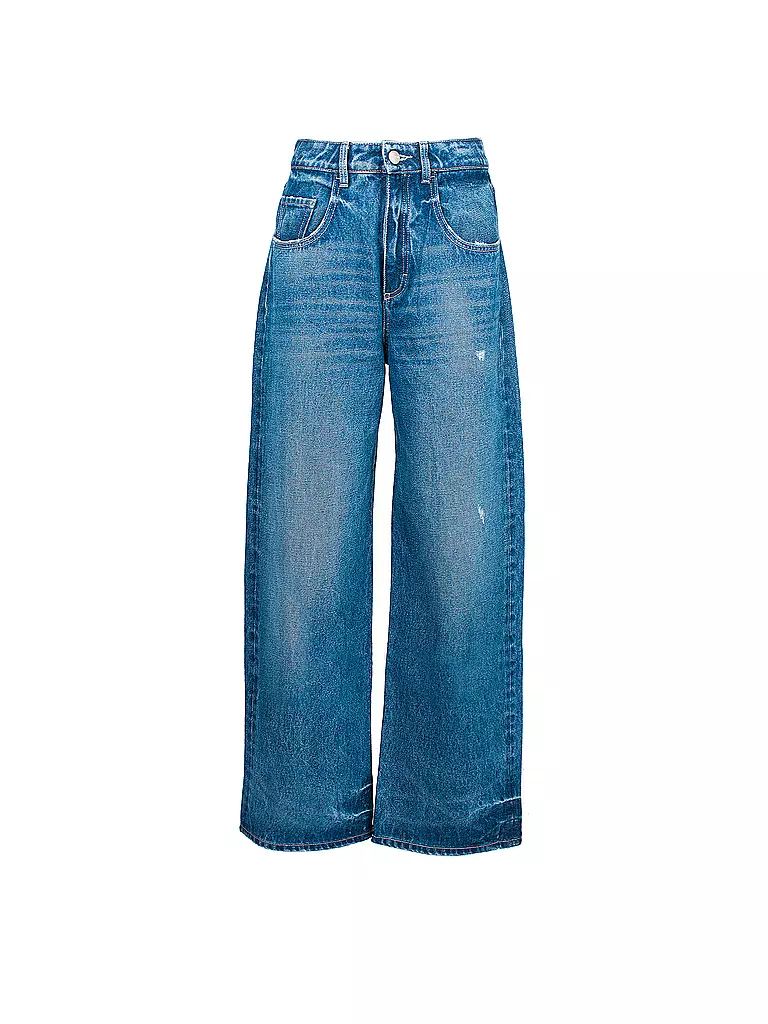ICON DENIM Jeans Flared Fit blau