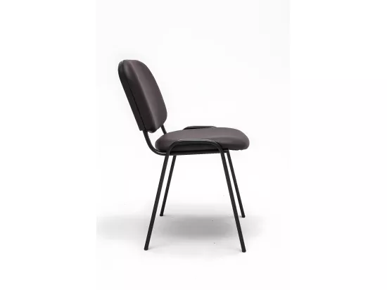 Chaise visiteur assise rembourrée marron 53 x 53 x 83 cm BUR10071