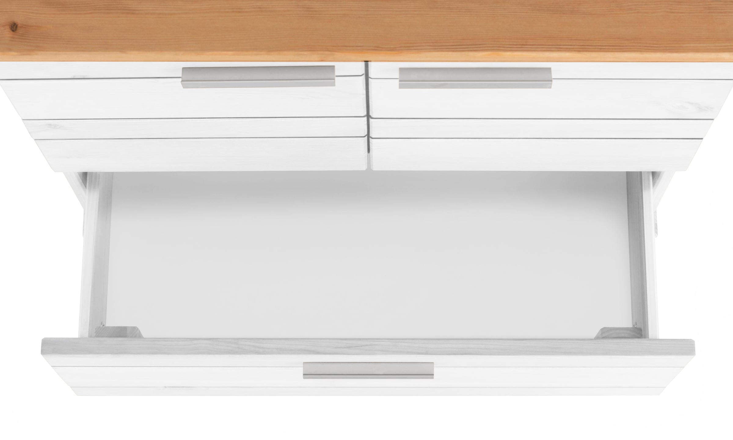 Home affaire Waschbeckenunterschrank »JOSIE« Breite 60, aus Massivholz, Metallgriffe, 1 Schublade & 2 Türen