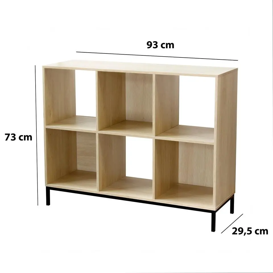 CALICOSY - Opbergplank - Licht hout - 72.6x93.5x29.8 cm