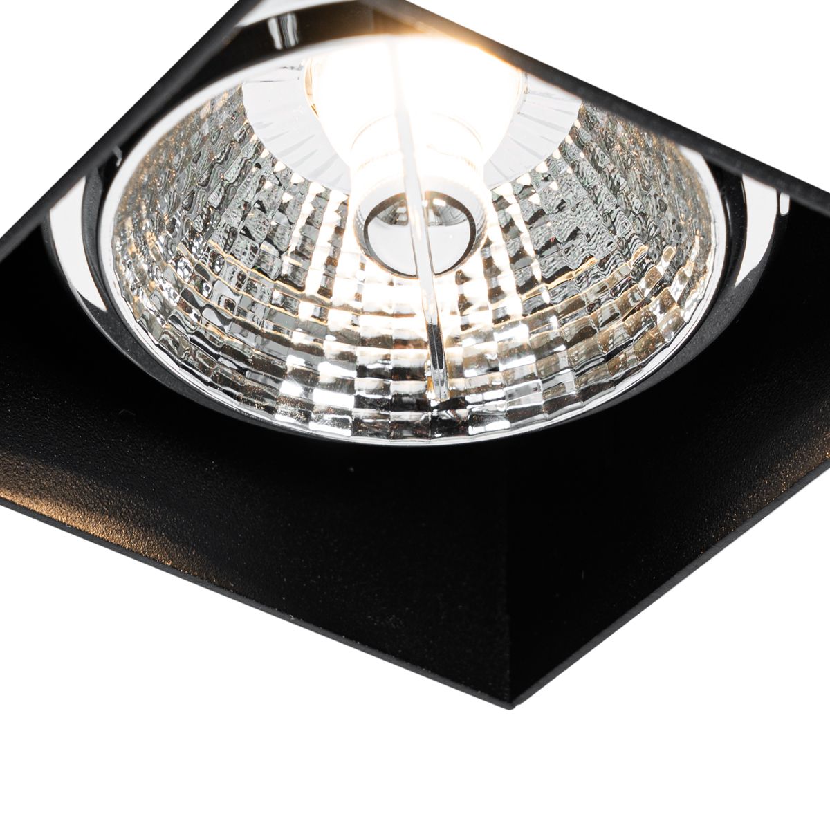 Moderne inbouwspot zwart GU10 AR70 trimless - Oneon