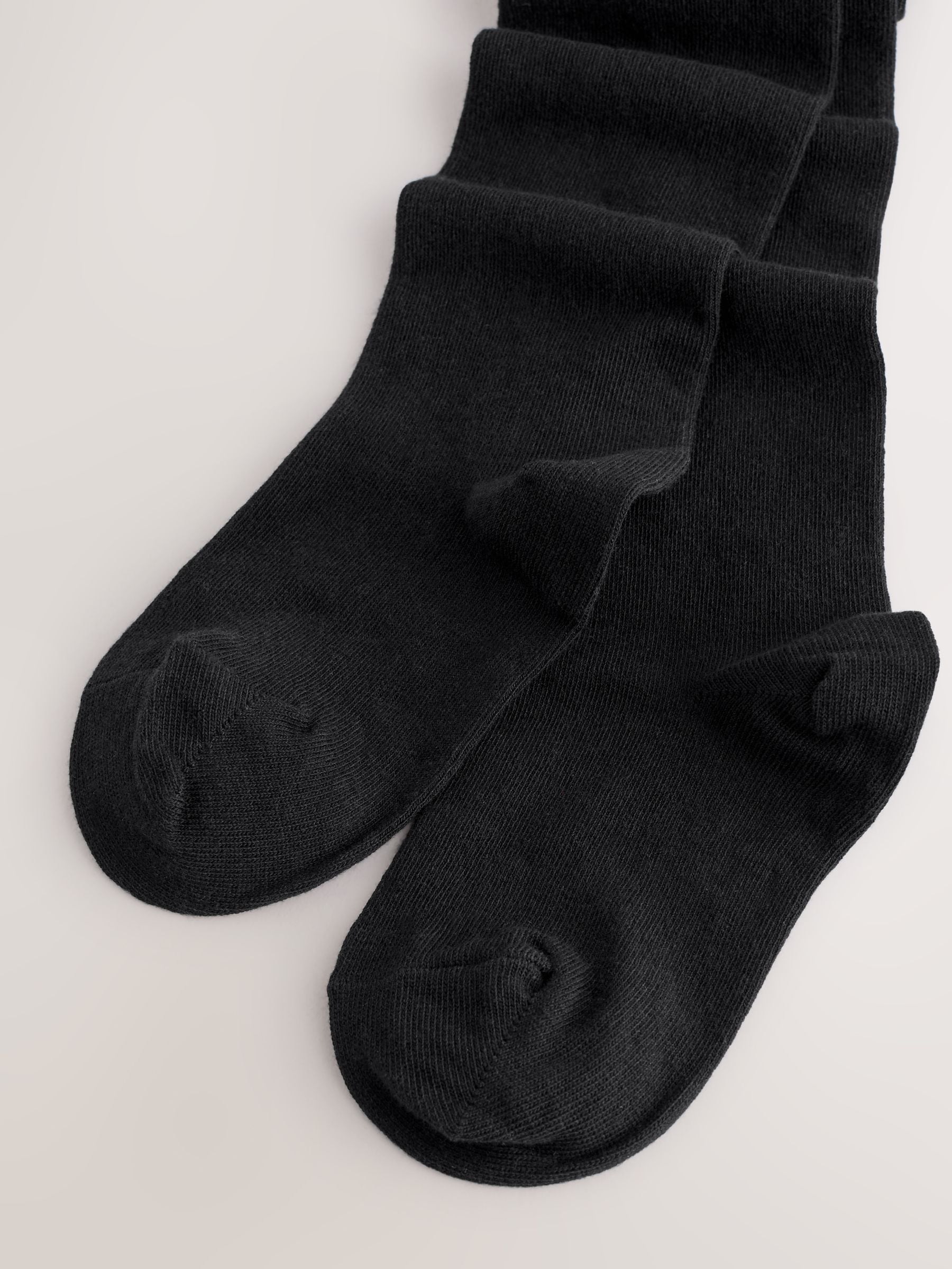 Zwart - Cotton Rich School Tights 3 Pack