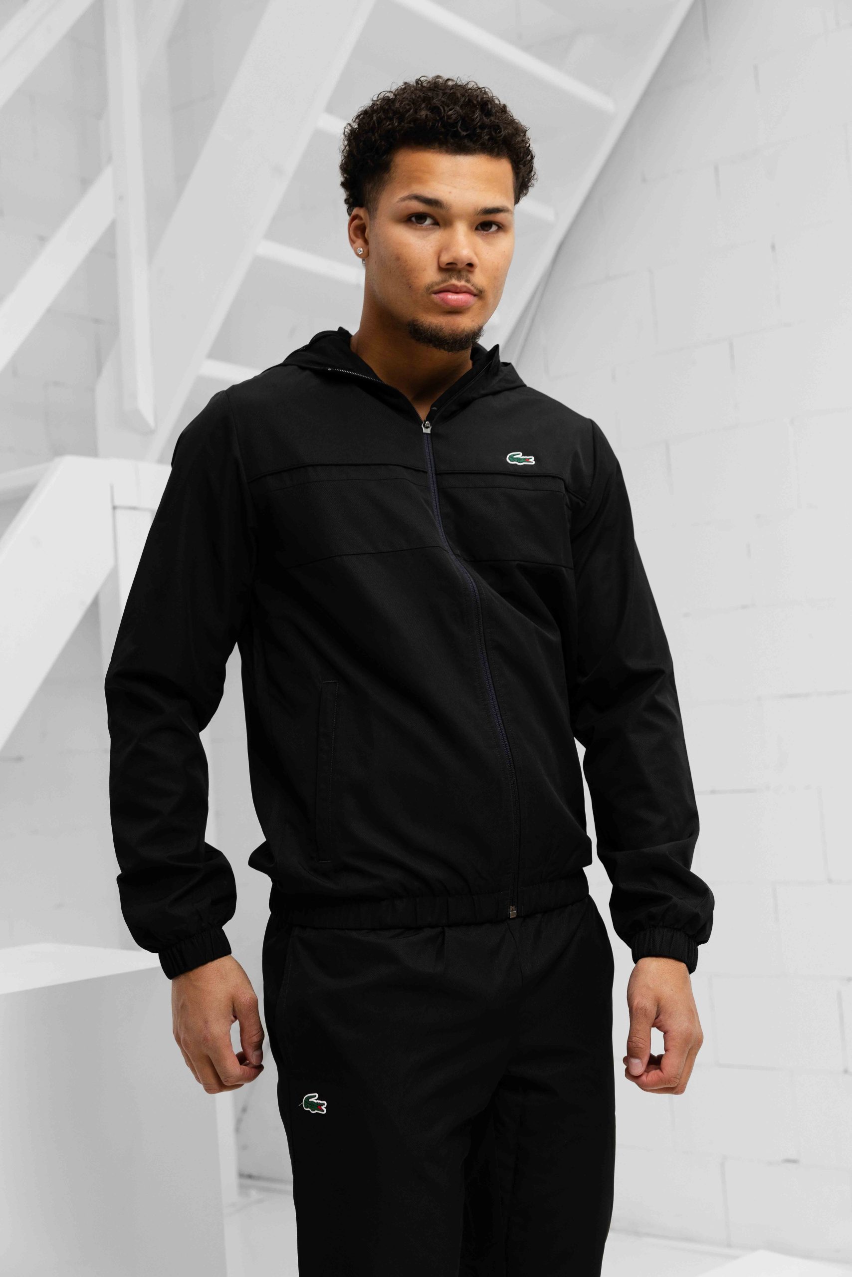 Lacoste Diamond Trainingspak Heren Zwart