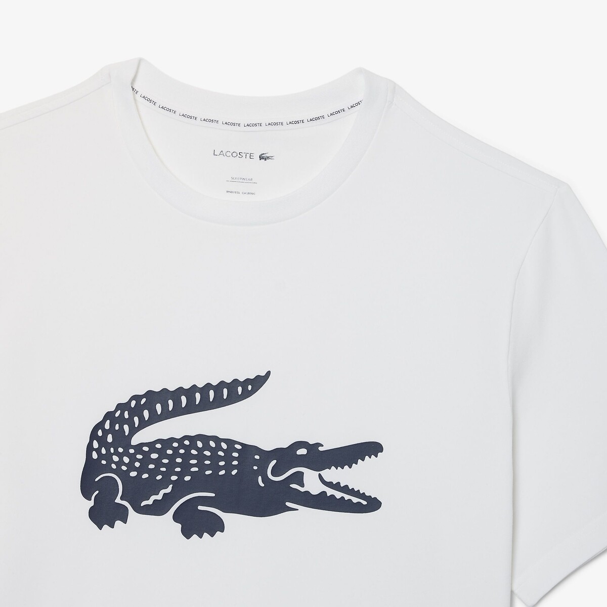 Pijama LACOSTE em malha com estampa de crocodilo