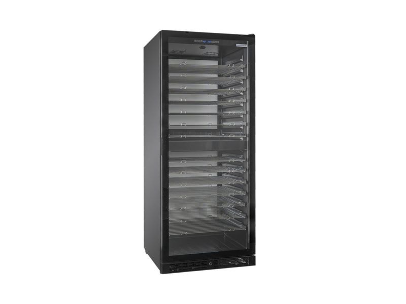 Kibernetik Weinkühlschrank WKH600A Rechts, Schwarz Weinklimaschrank 2 Zonen