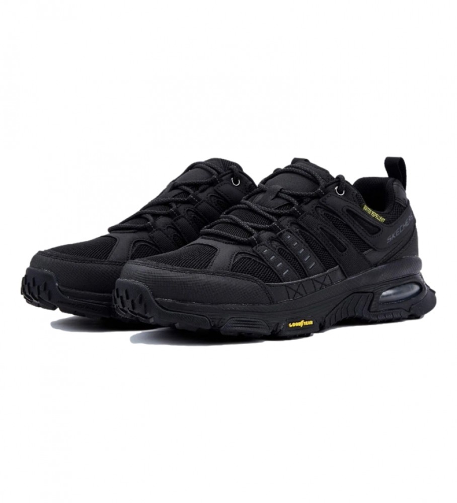Tênis Skechers Skech-Air Envoy em couro preto