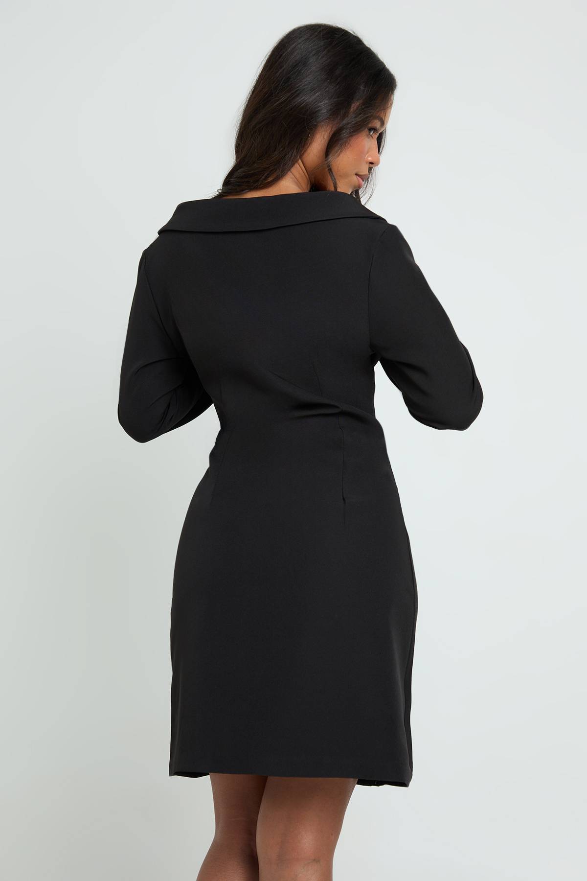 boohoo Robe Blazer Ajustée Bardot Tall
