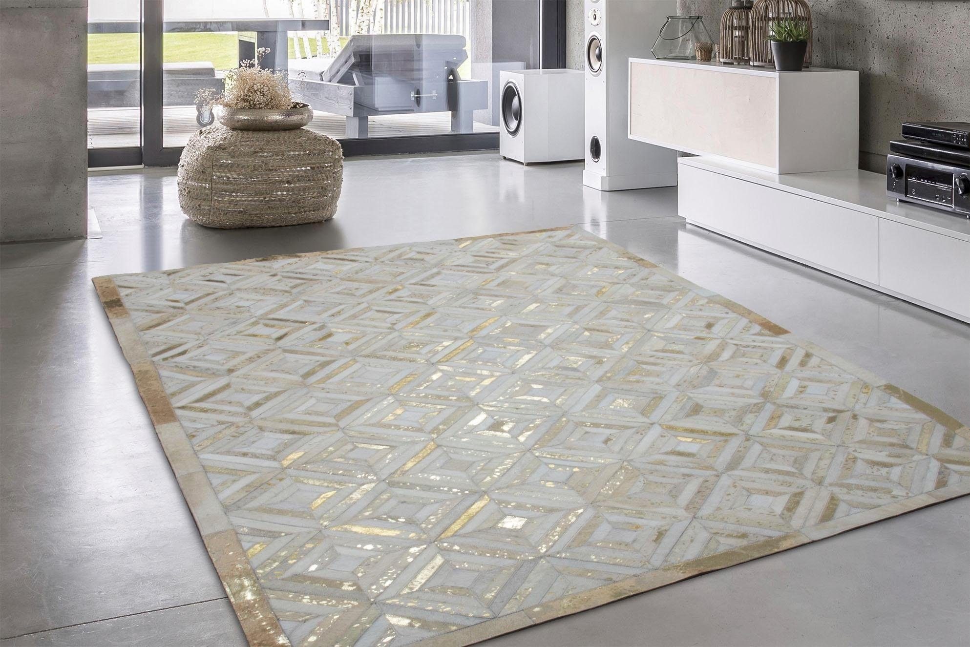 calo-deluxe Fellteppich »Scarllet 410« rechteckig 8 mm Höhe echtes Rinderfell, Wohnzimmer