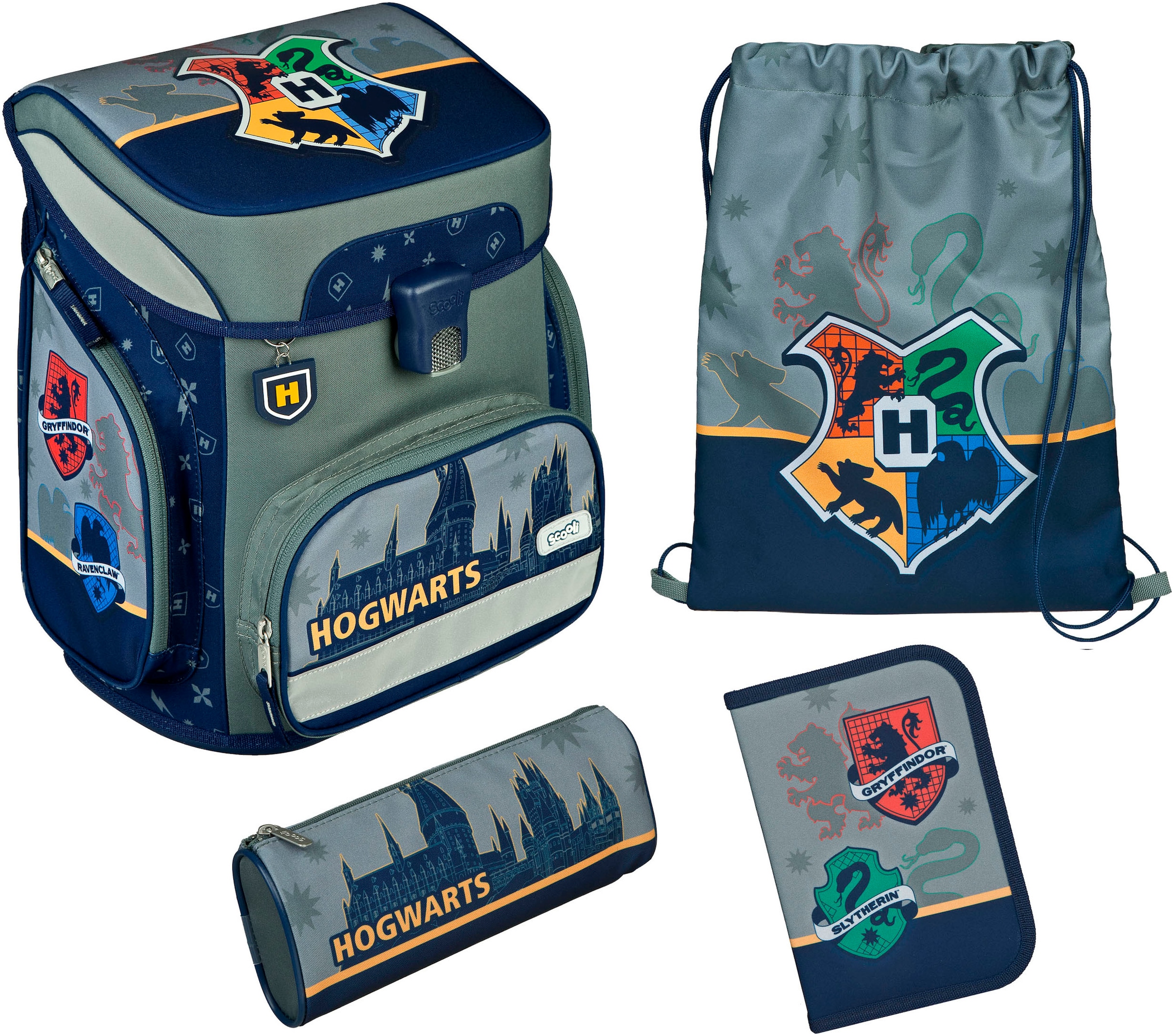 Scooli Schulranzen »EasyFit, Harry Potter Hogwarts« Reflektoren