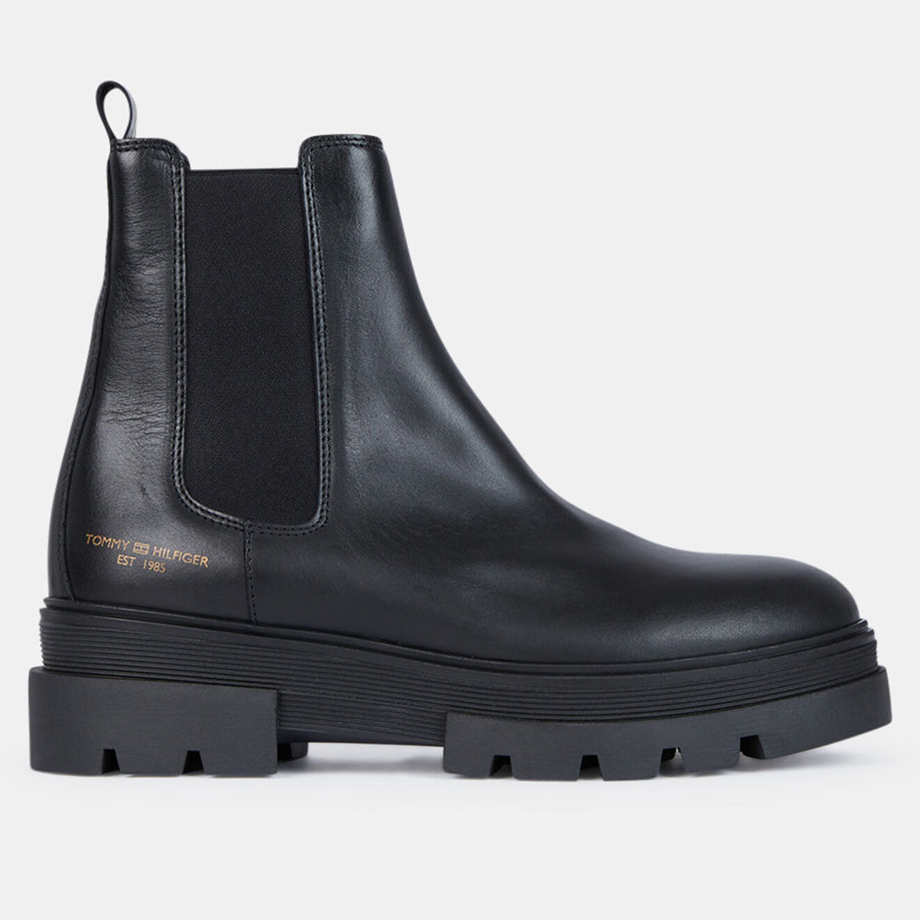 Tommy Hilfiger Chelsea boots en Cuir Monoch noires