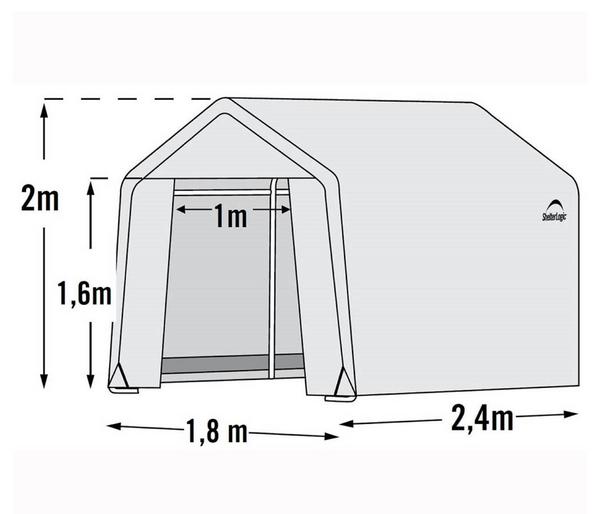 Shelter Logic Gewächshaus, ca. B180/H200/T240