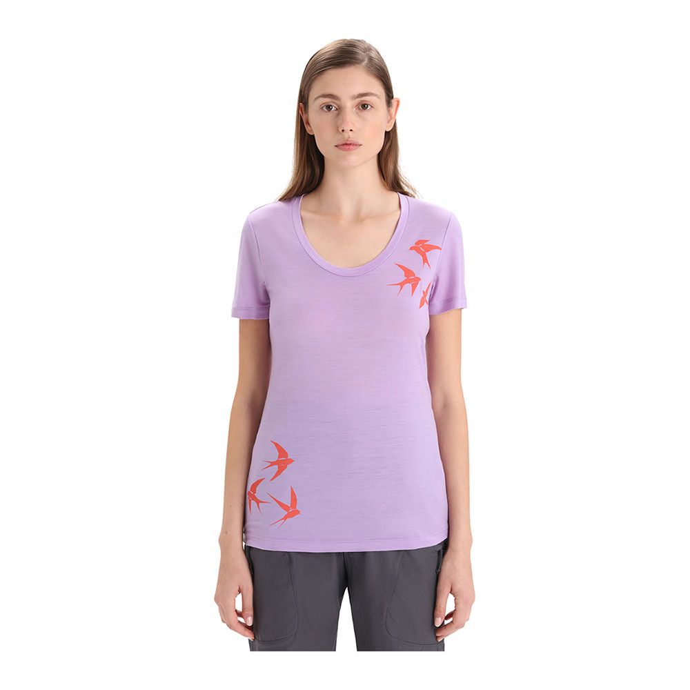 Icebreaker TECH LITE II - Tee-shirt Femme purple gaze