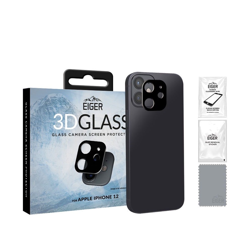 iPhone 12 Kamera Panzer Glas Schutzfolie (EGSP00715) - Schwarz
