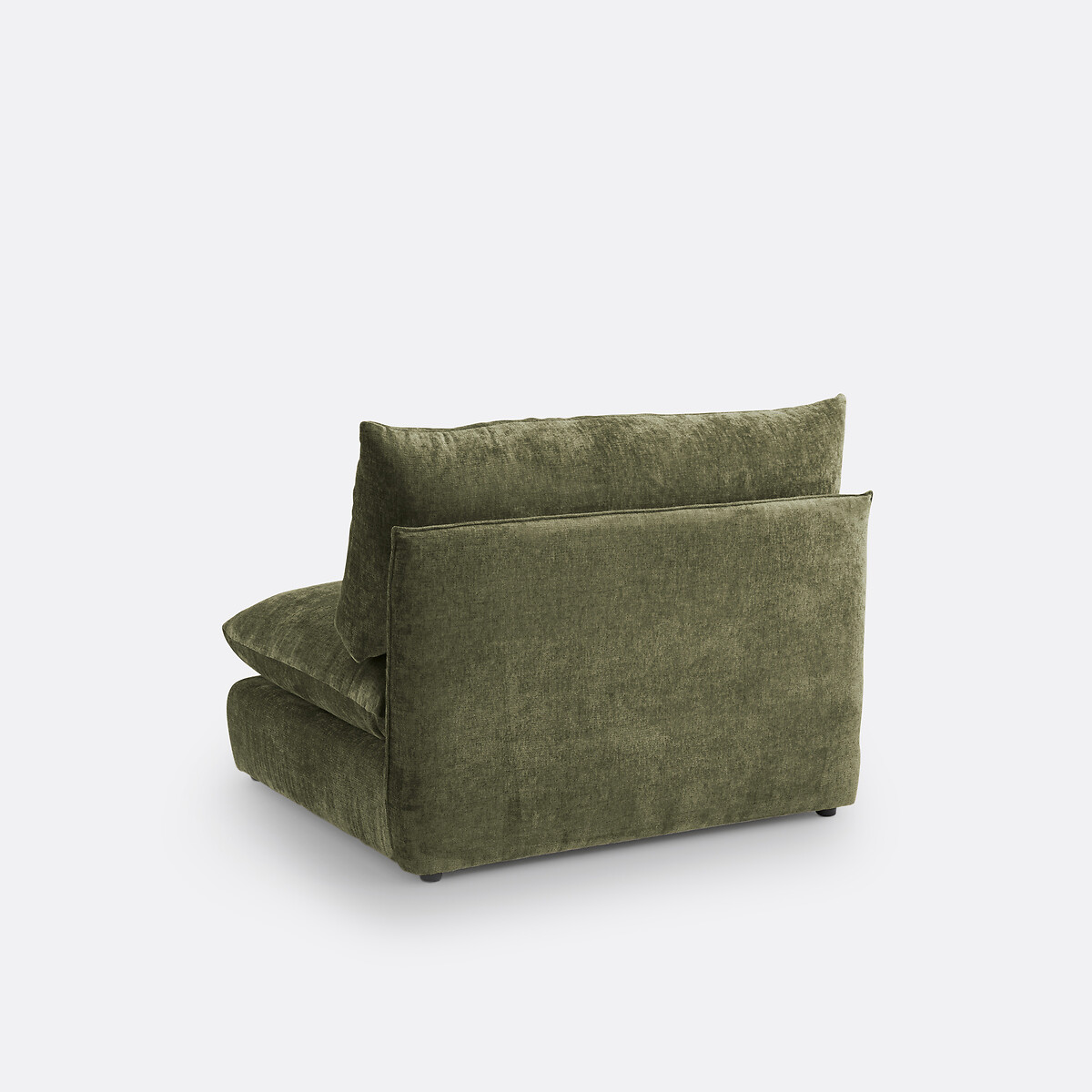 LA REDOUTE INTERIORS<br>Banco modular de getextureerd fluweel, Malo