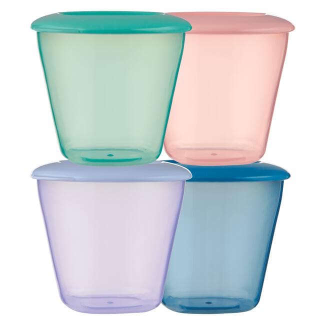 Etos Potjes met Deksel 4 stuks 150 ML