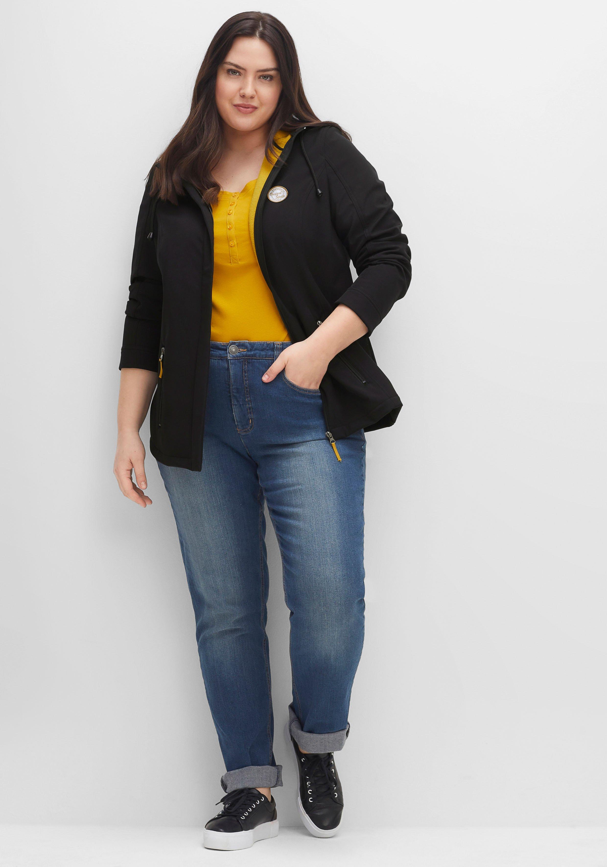 Softshell-Jacke mit Fleece-Innenseite