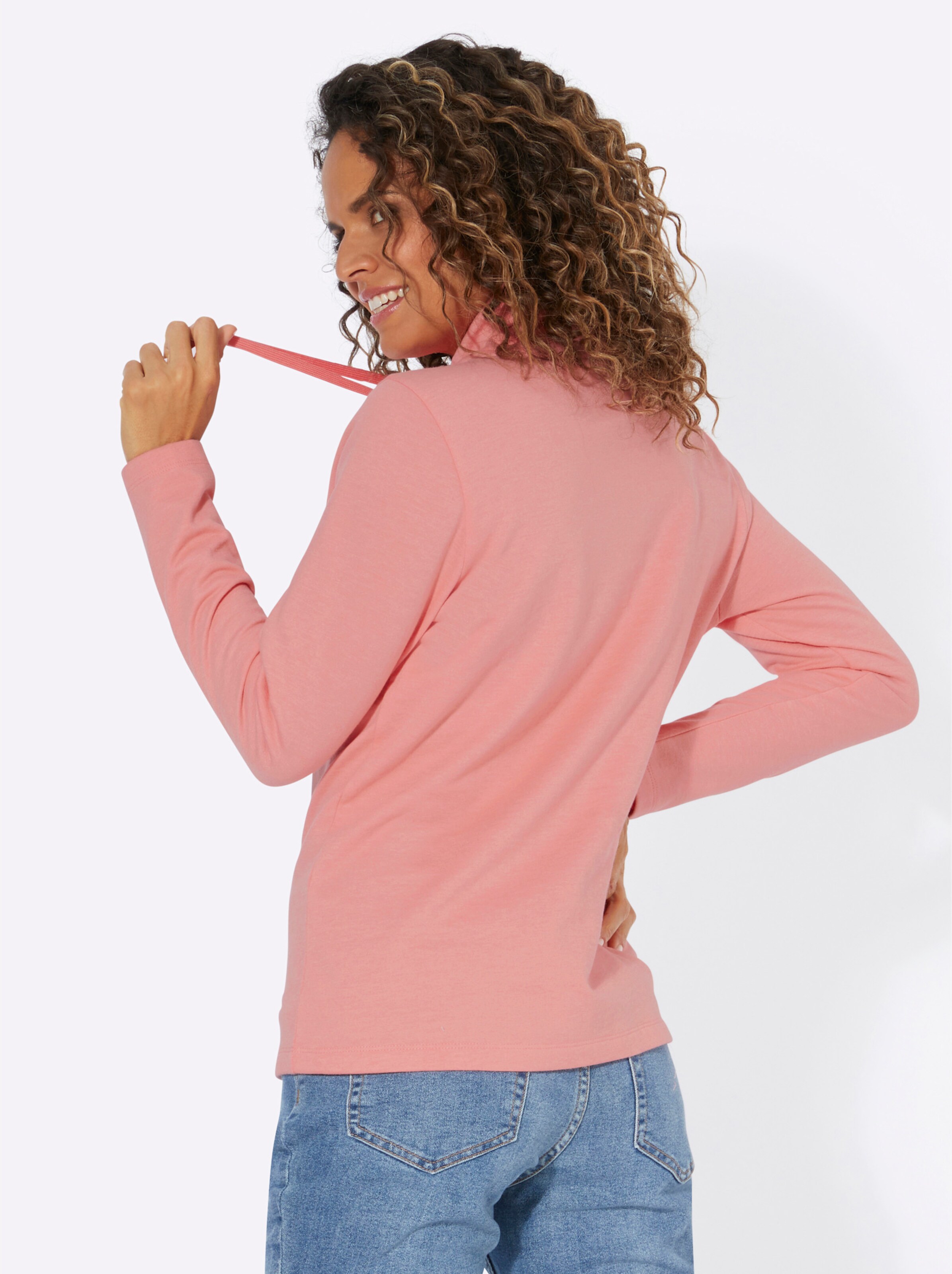 Sweatshirt in flamingo