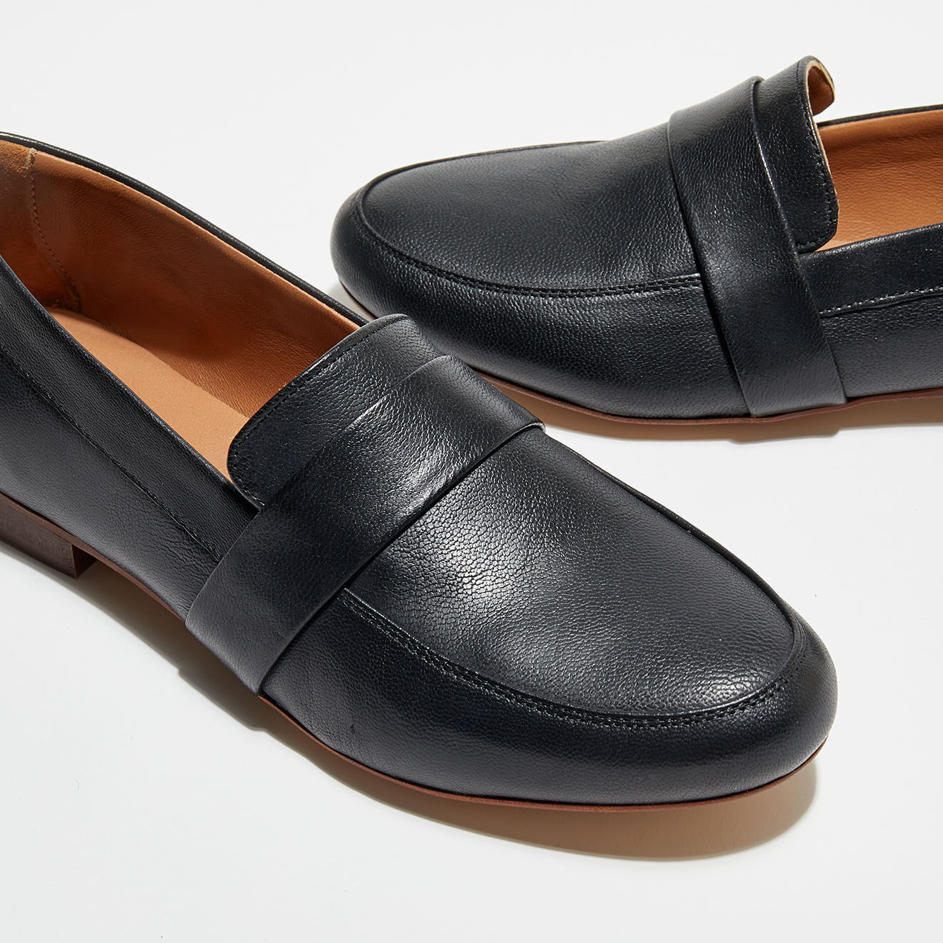 Quartier Latin Mocassins en Cuir Heart noirs