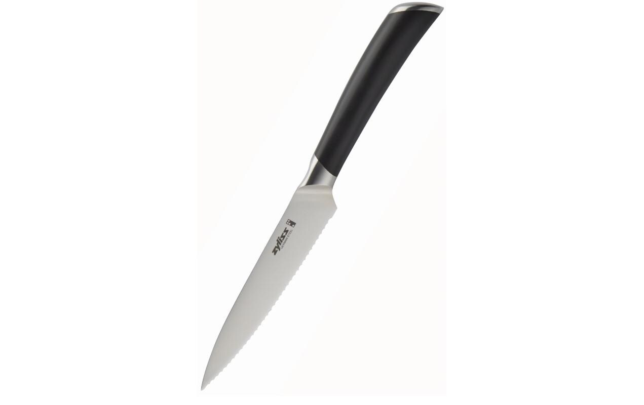 Küchenmesser Comfort Pro gezackt 11 cm, Schwarz/SilberGezacktes Universalmesser