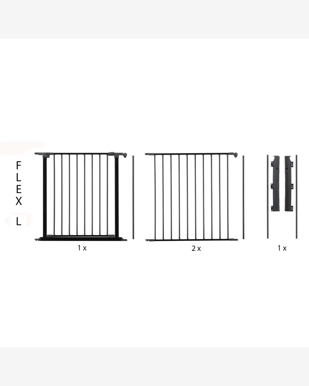 Barnegrind Flex L – Vegghengt Sikkerhetsgrind 90 til 223cm – Utvidbart System