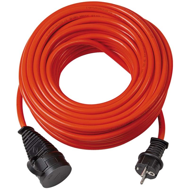 Brennenstuhl Verl Kabel 1161650 verlengsnoer Bremaxx-technologie buitengebruik 25m oranje