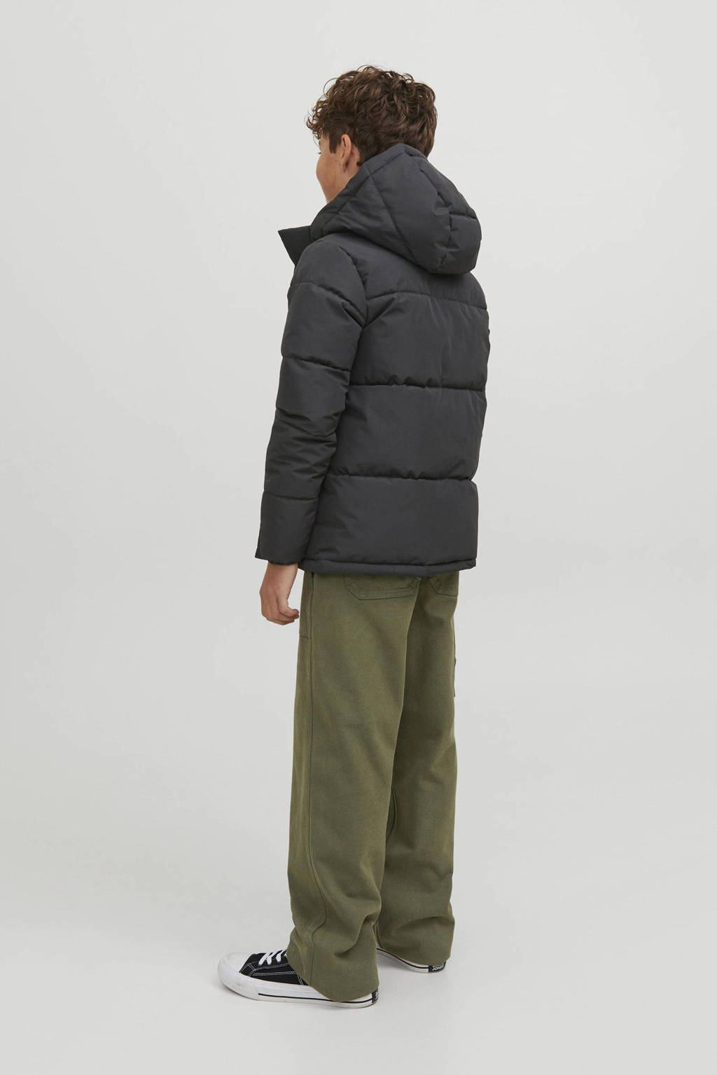 JACK & JONES gewatteerde winterjas JCOSPEED zwart
