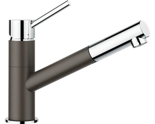 Blanco keukenkraan met handdouche KANO-S chroom cafe 527651