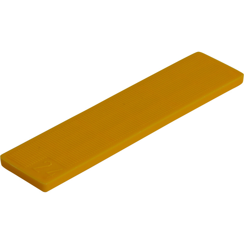 Kunststof rasterblokje 24x4mm Geel