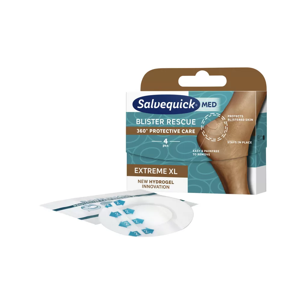 Salvequick Blister Rescue Extreme Hæl - 4 stk.