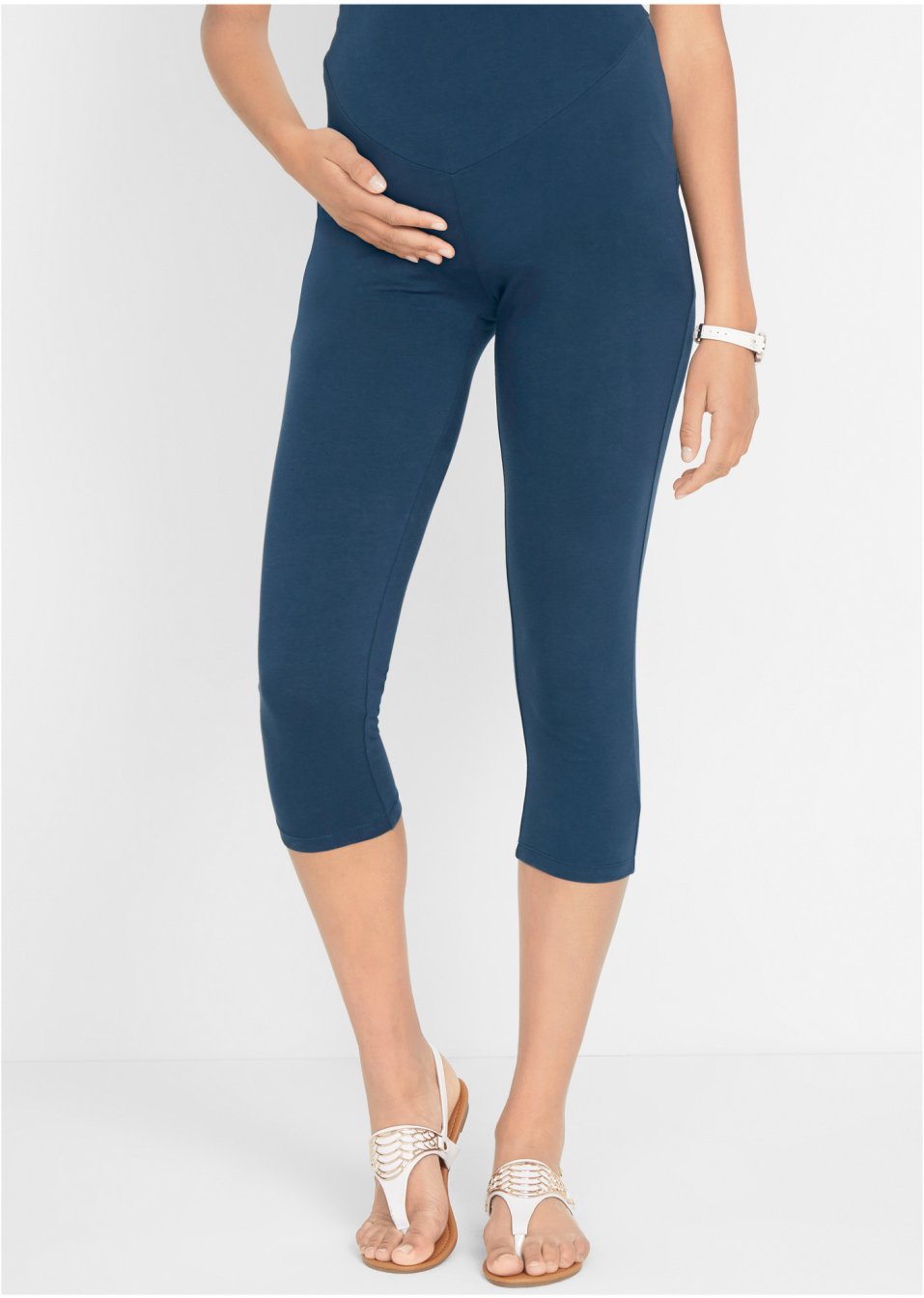 Lot de 2 leggings de grossesse coupe corsaire