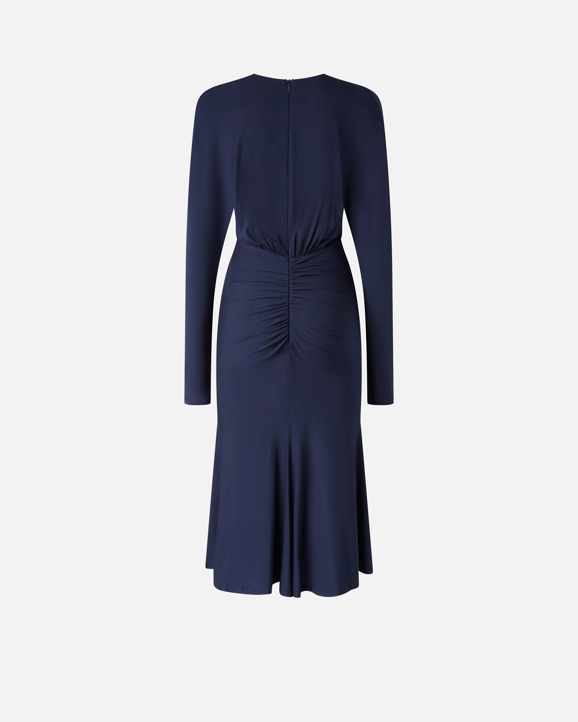 Midi dress in modal with v-neck | Bleu