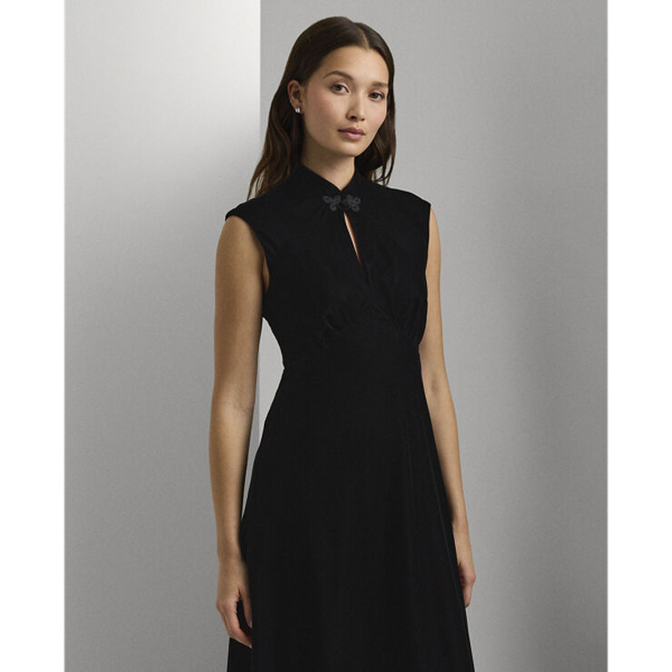 Lauren Ralph Lauren DRESS WT VELVET-DRESS Black velvet